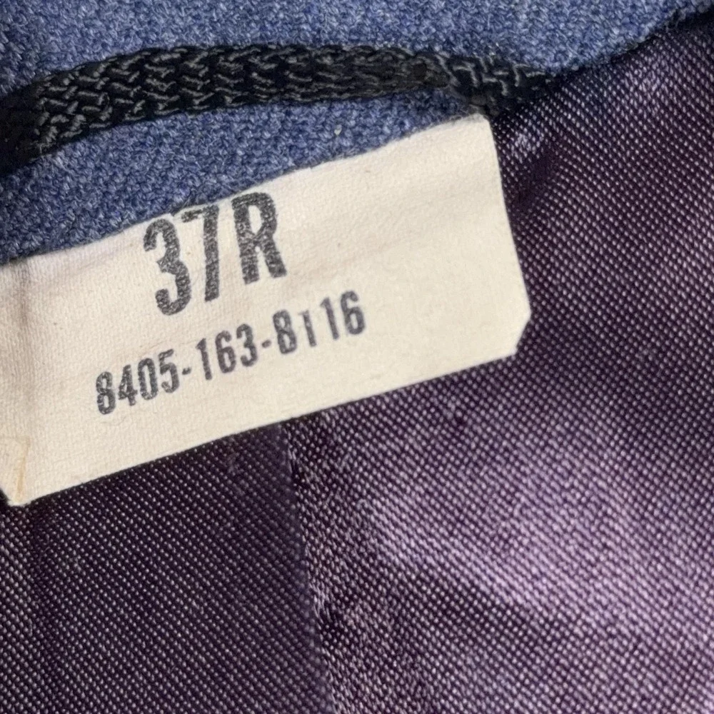 Vintage U.S. Air Force Dress Uniform Jacket 37R Blue Military Service Coat‎ USAF